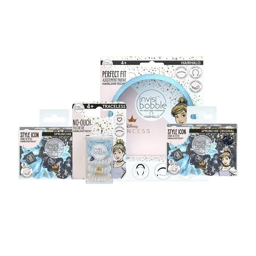 Disney Princess 10pc Girls Hair Accessory Bundle Set Belle Cinderella Ariel